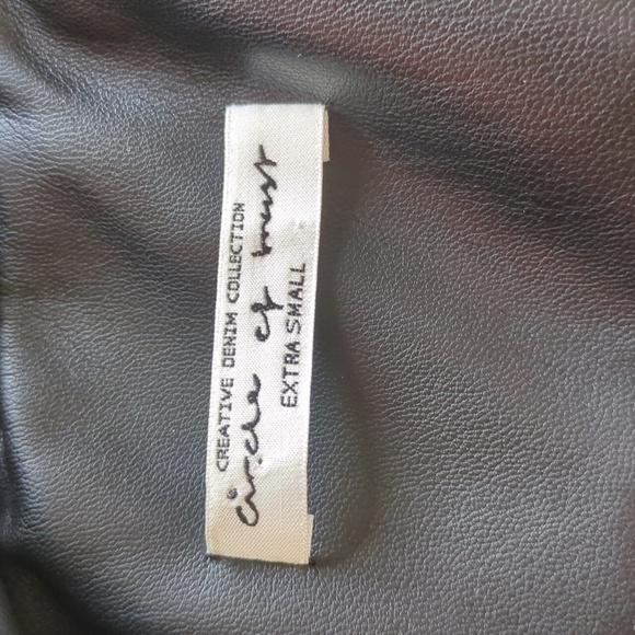 Circle Of Trust Stella Bodywarmer Sleeveless Vegan Leather Oversized Puffer Vest - Picture 10 of 17